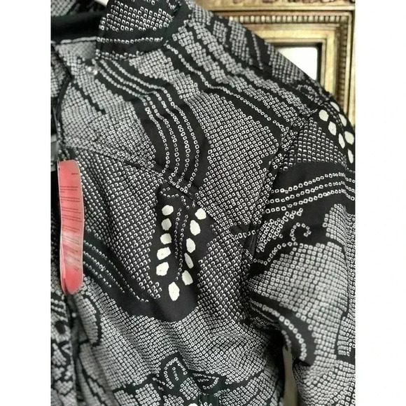 Free People Bunny Slope Printed PrimaLoft® Puffer Ski Jacket Black NWT, NEW! - Picture 4 of 12